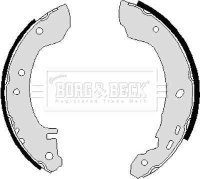 BORG & BECK Комплект тормозных колодок BBS6058